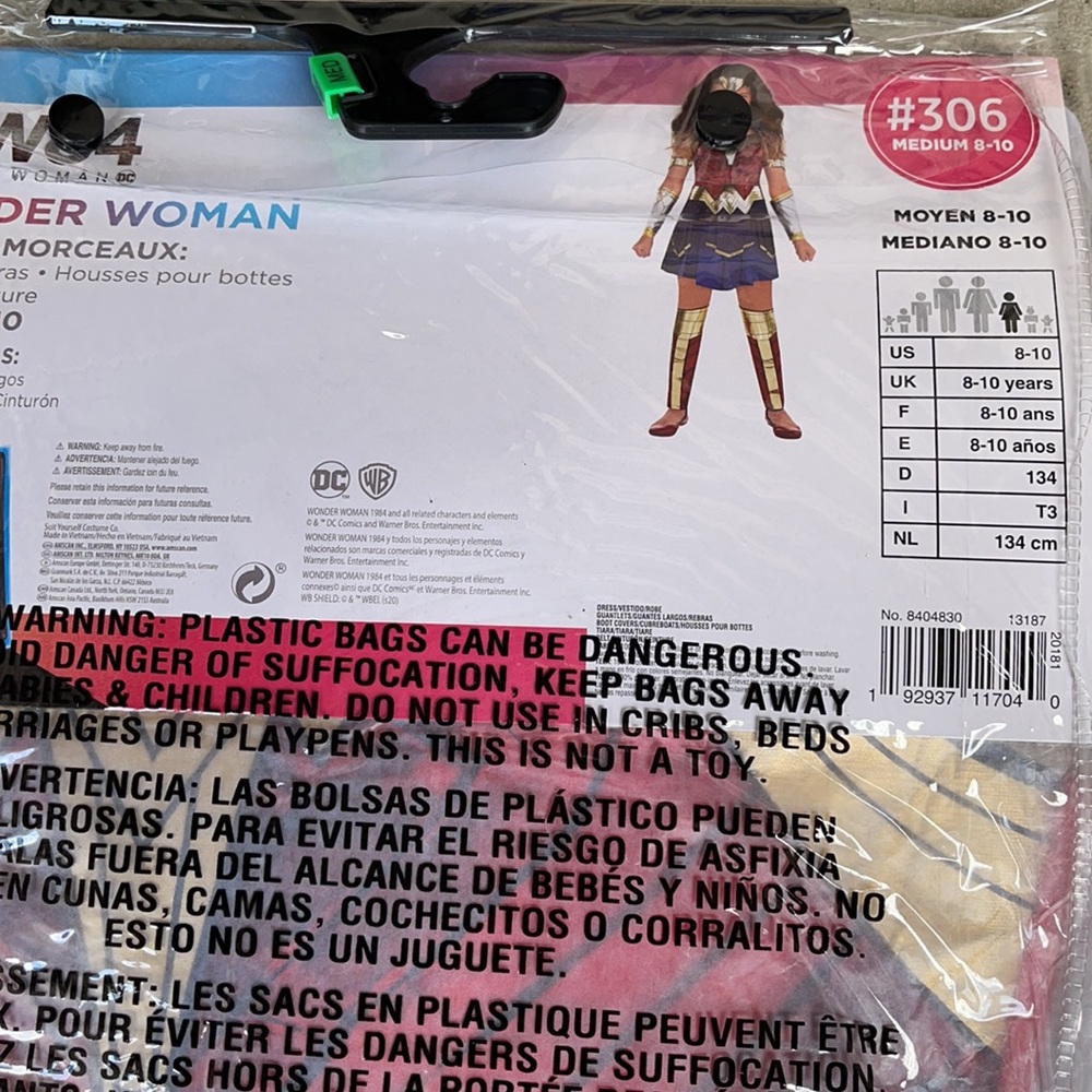 Wonder Woman 84 Children’s Costume! New! - Picture 5 of 10